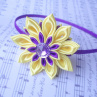 čelenka Purple yellow flower