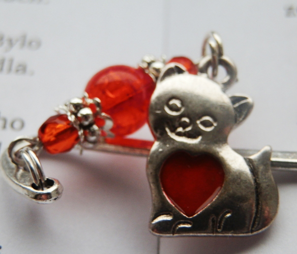 záložka - Veselé kotě.