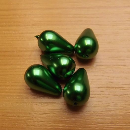 Voskované kapky - 10x17mm - 5 kusů