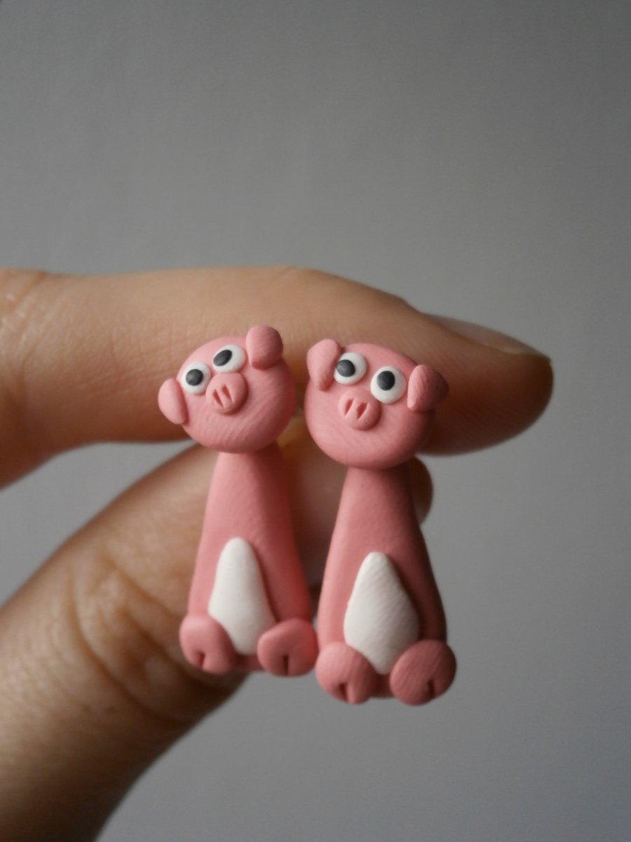 Náušnice prasátka skrz ucho