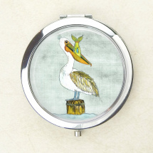 Kapesní zrcátko - pelikán