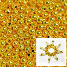 Zlaté perličky Metalic 4mm (70ks)