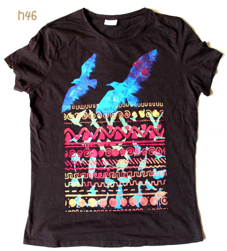 Unikátní ručně malovaný tricko M