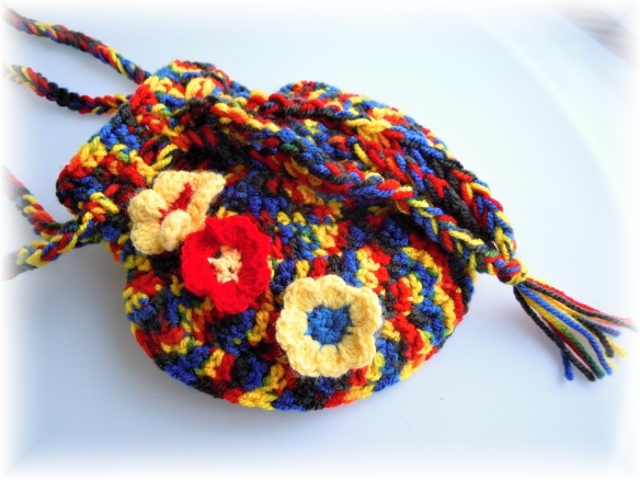 Taštička s kytičkami