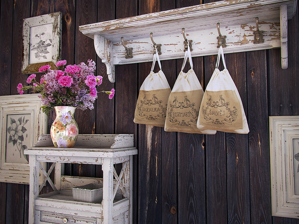 Vintage Pytliky na sušené plody nebo bylinky