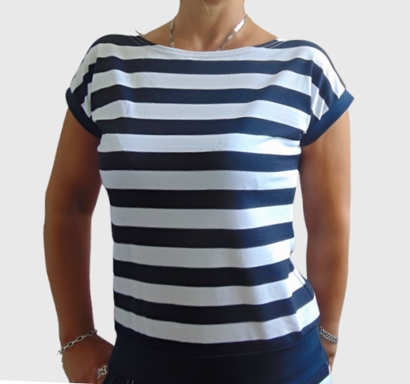 Námořnické tričko široké pruhy XS - XXXL