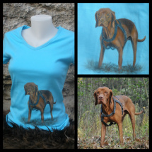 pes- originální ručně malované tričko podle fotky