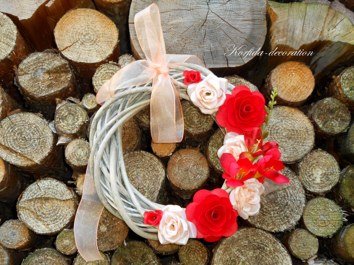 Věnec s kytičkami 592/15