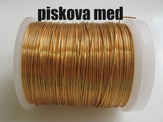Měděný drát-písková měď tl.0,3/0,5/0,8 mm