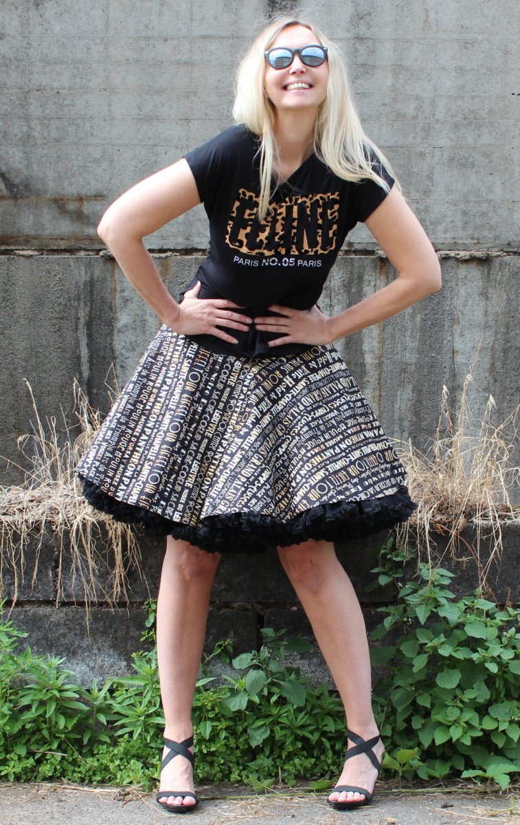 FuFu sukně písmenková - rezervace pro Dagmar