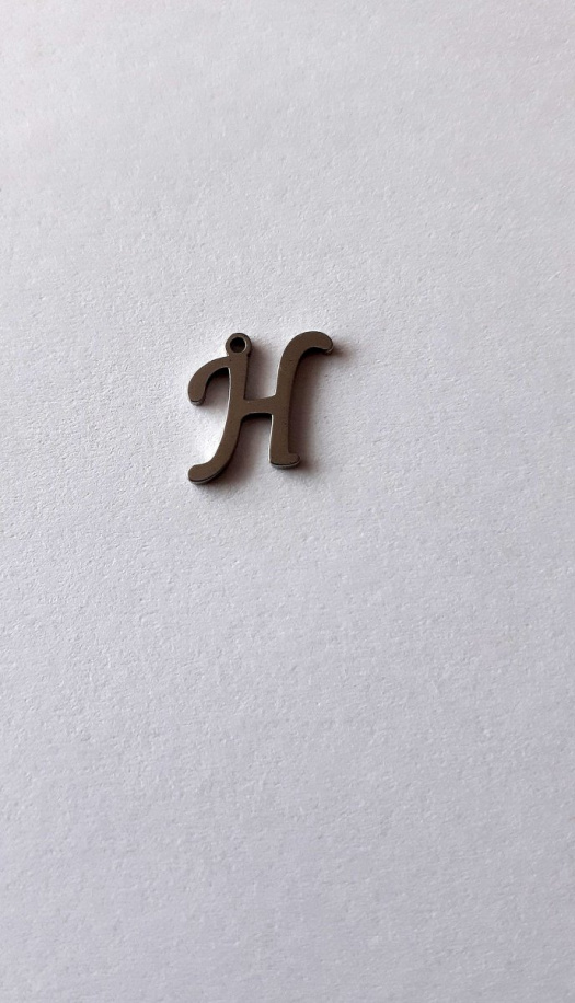 přívěšek - písmeno H 11,5x11mm