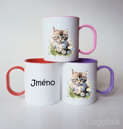 Plastový hrníček pro děti MOUREK se jménem