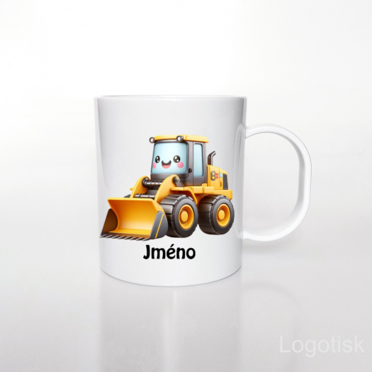 Plastový hrnníček s potiskem NAKLADAČ
