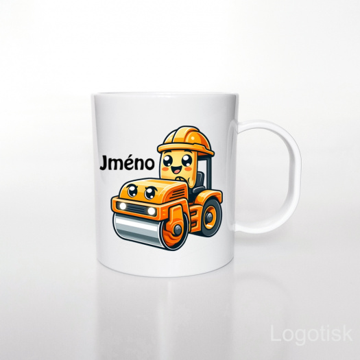 Plastový hrníček pro děti potisk VÁLEC se jménem