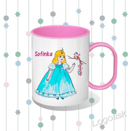 Plastový hrníček pro děti Princezna se jménem