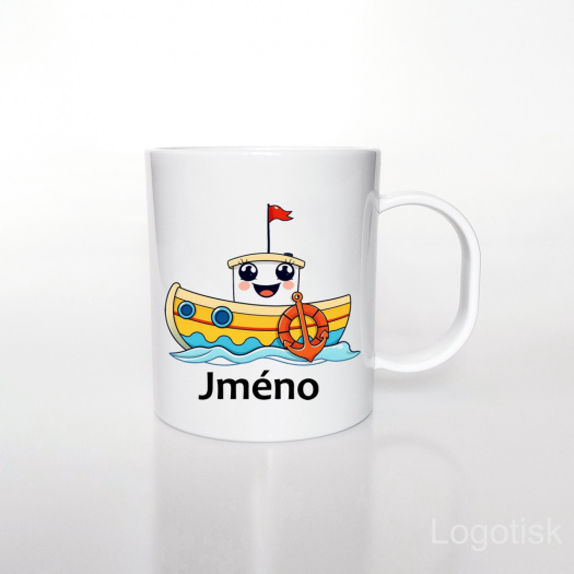 Plastový hrnek LODIČKA se jménem