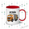 Plastový hrníček pro děti auto Popeláři se jménem