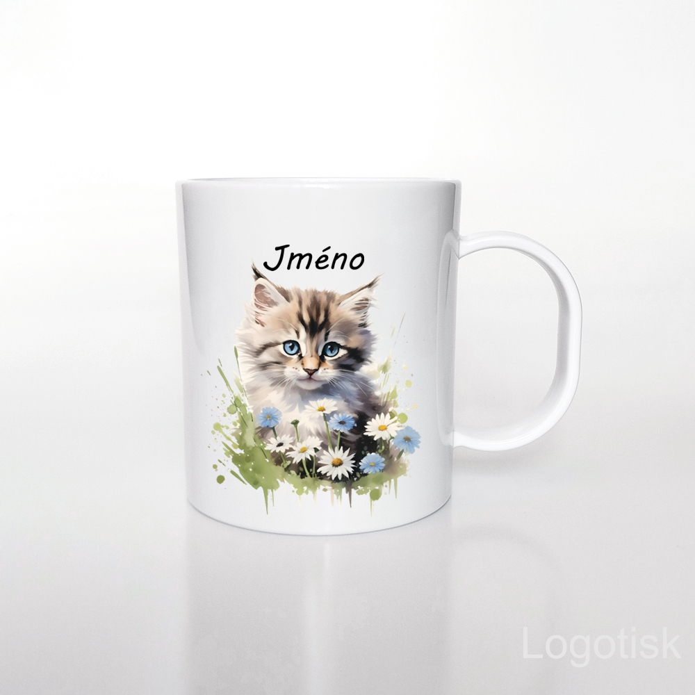 Plastový hrníček pro děti MOUREK se jménem