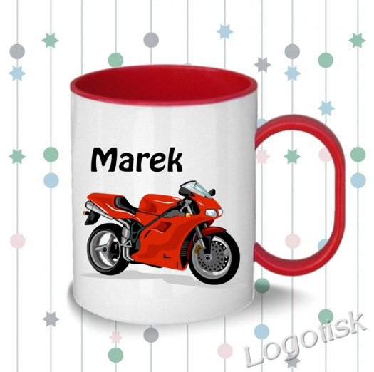 Plastový hrníček pro děti MOTORKA se jménem