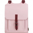 Kožený batoh - pudrově růžový