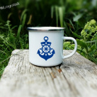 Plecháček pro vodáky kotva s kormidlem+jméno na přání