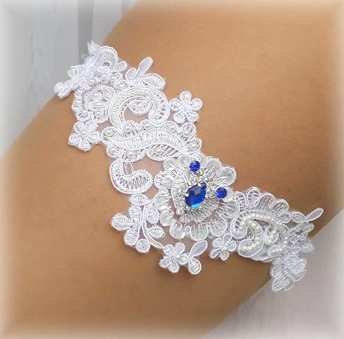 PODVAZEK - krajkový svatební