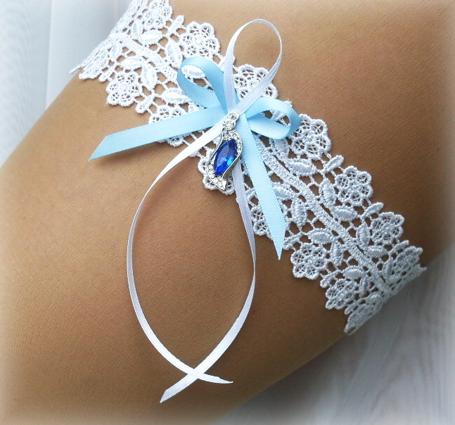 Podvazek - svatební krajkový