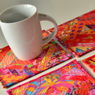 Podložky pod hrnky v červené