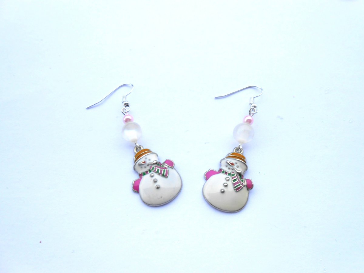 Náušnice sněhulák (215-17)