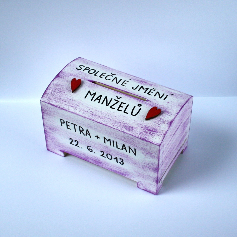 Svatební pokladnička menší - na objednávku