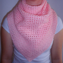Růžový šátek - nákrčník