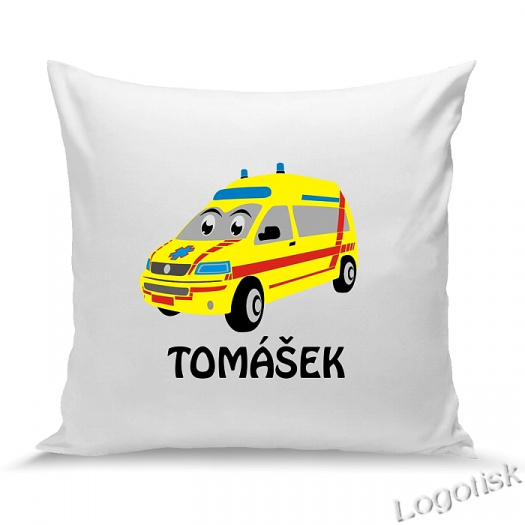 Polštářek pro děti SANITKA se jménem