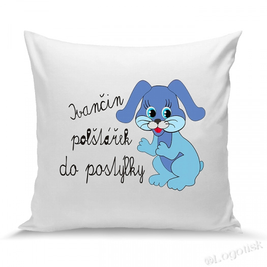 Polštářek pro děti KRÁLÍČEK se jménem