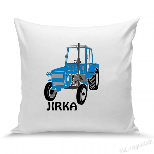 Polštářek pro kluky s traktorem a jméno na přání