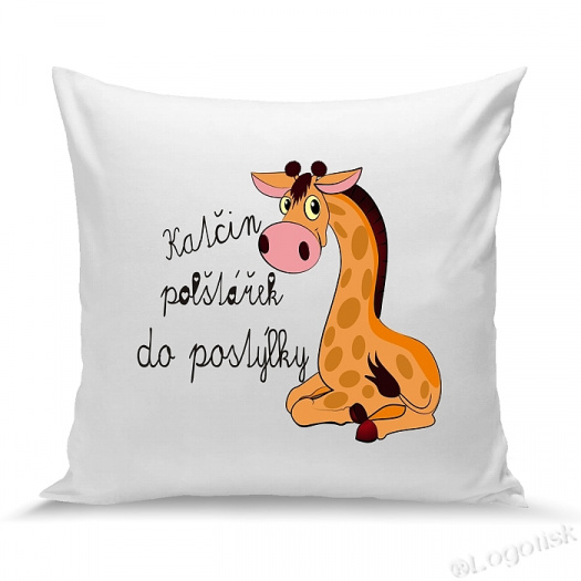 Polštářek pro děti ŽIRAFA se jménem