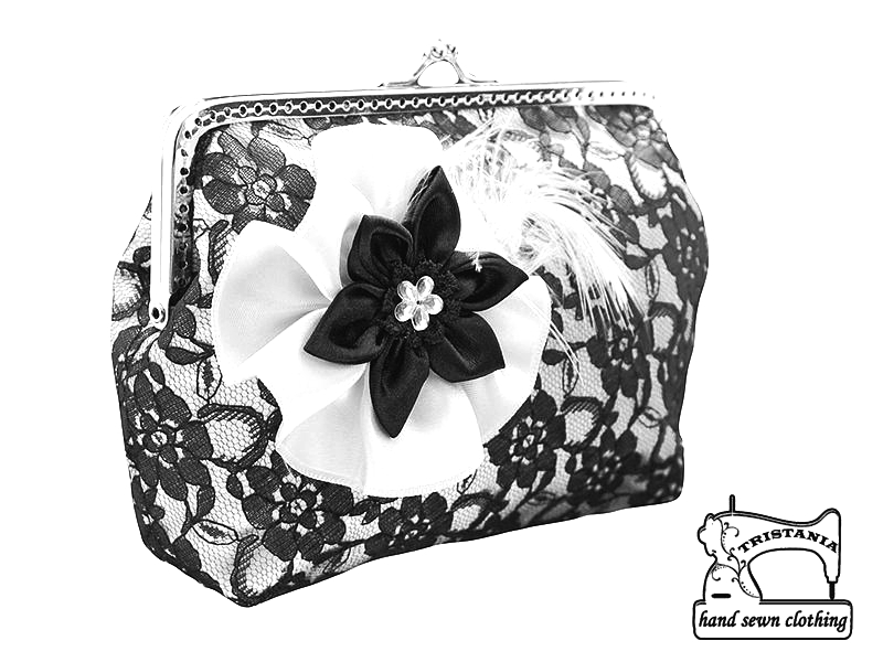 Společenská kabelka , krajková dámská kabelka 05951A