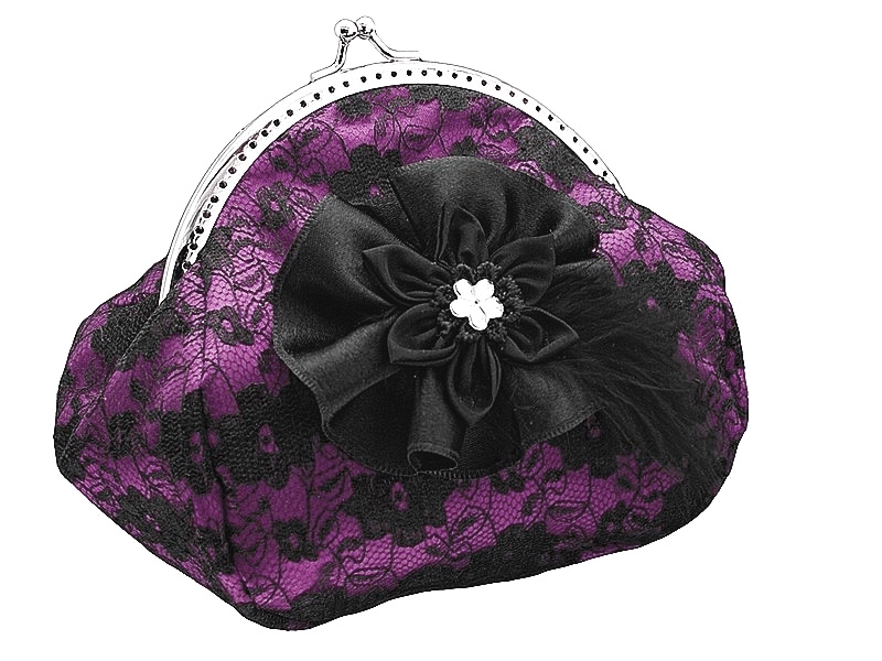 Společenská kabelka krajková 0855L