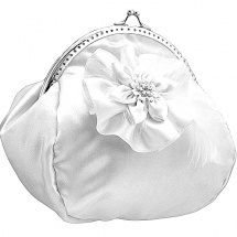 Svatební kabelka bílá , kabelka pro nevěstu 09401