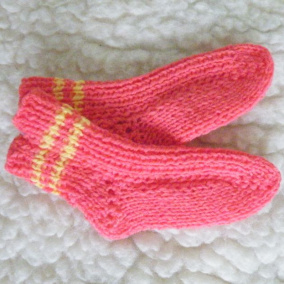 dětské ponožky žluto-oranžové