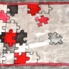Červeno-černo-bílé puzzle