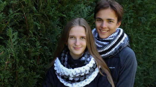Háčkované nákrčníky "DUO"