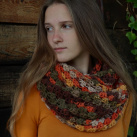 Háčkovaný nákrčník "Září"