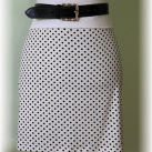 Sukně černo-bílý puntík vz.129