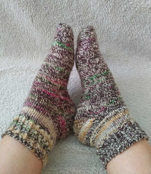Vlněné ponožky barevné 39-40