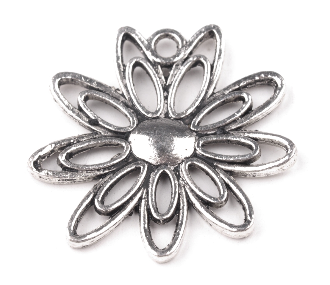 Přívěsek kytka 20 mm - 2ks