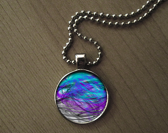 Přívěsek na krk  - Vesmírná klubíčka