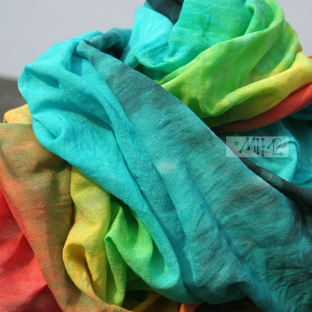 Organtynový nákrčník - tyrkys