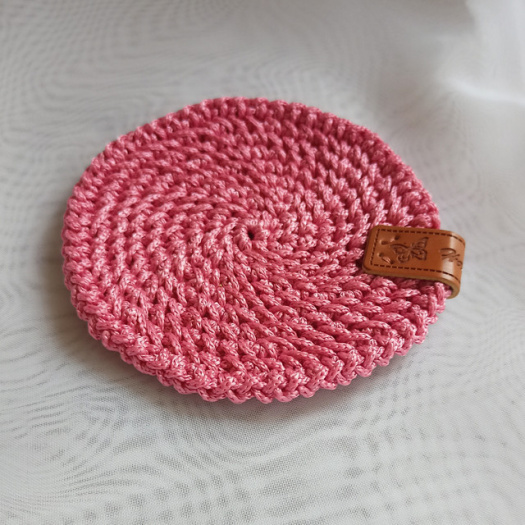 Háčkovaný podšálek - 9,5 cm