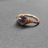 Prsten - Natur Copper Ametyste