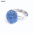 Luxusní prsten se Swarovski® crystals Kruh 12 Sapphire